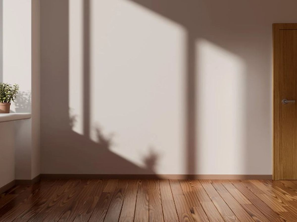 Limpiezas a fondo tras el vaciado en Salamanca Habitación vacía y limpia, con suelo de madera y plantas en el alféizar